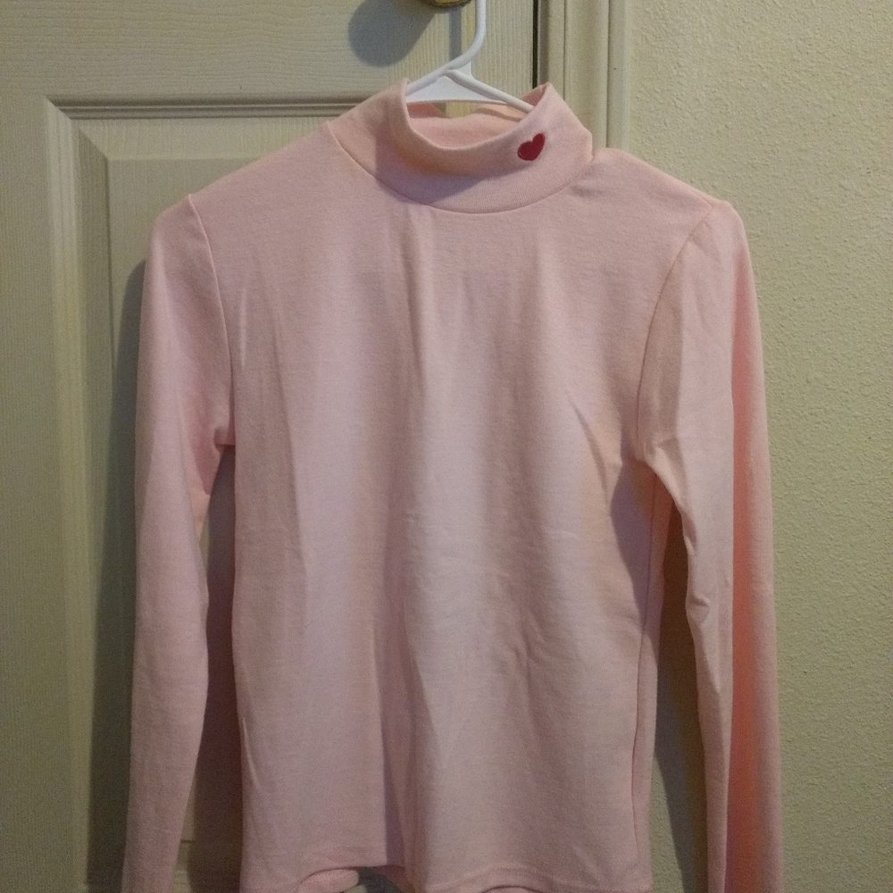 YesStyle pink turtleneck long sleeve